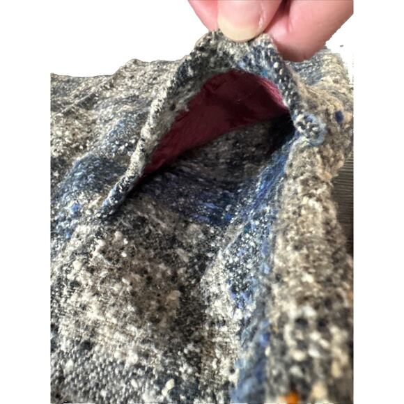 Vintage Union Label 1950s Speckled Wool Flannel Pattern Coat. EUC. One Of A Kind - Picture 11 of 12